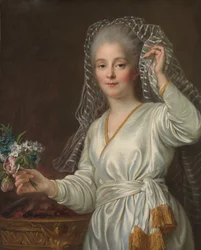Porträtt av en ung kvinna som en vestalisk jungfru, 1767.