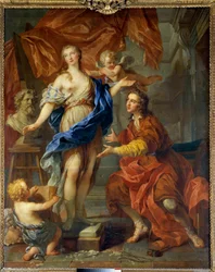 Pygmalion ser sin animerade staty Målning av Francois Le Moyne (1688-1737). 1729. Dim 2,12 x 1,68 m Tours, Musee des Beaux Arts