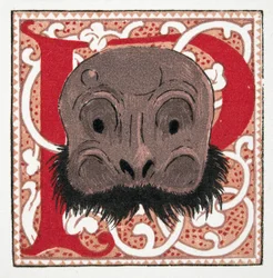 FaceMask, pub. 1922 (stenciltryck)