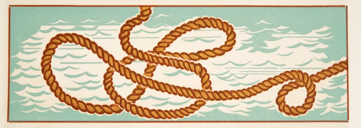 Grafisk illustration från Prometheus Enchained av Aeschylus, pub. 1941 (stenciltryck)