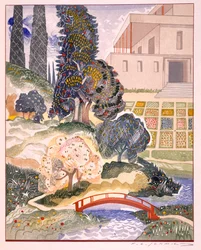 Illustration från "Kim", av Rudyard Kipling, pub. 1930