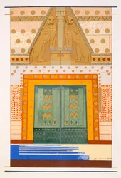 Trojas port, en illustration ur Homeros L
