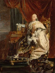 Kung Ludvig XVIII, ca 1816-18 (olja på duk)
