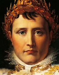 Napoleon Bonaparte i kejsarens rider, cirka 1805, av Francois Baron Gerard (1770-1837), olja på duk, Napoleontiden, Frankrike