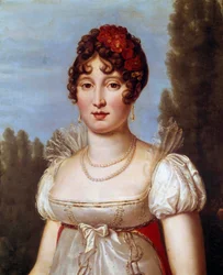 Porträtt av Caroline Murat (1782-1839) ne Bonaparte Målning av Francois Gerard (1770-1837) 1800-talets Paris, Musee Marmottan