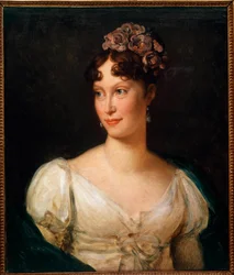 Porträtt av imponen Marie Louise (1791 - 1847). Målning av Francois Gerard (1770-1837)