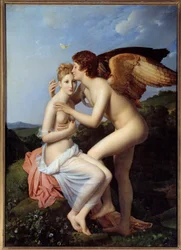 Psyke och Amor, målning av François Gérard (1770-1837), 1798, H. 1,86 x 1,32 m