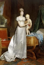 Kejsarinnan Marie-Louise med kungen av Rom