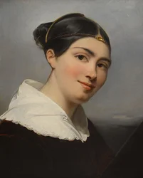 Porträtt av Julie Duvidal de Montferrier 1797-1865, 1830.