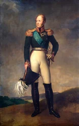 Porträtt av tsar Alexander I av Ryssland, 1817