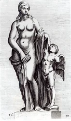 Heavenly Venus, ca 1653 (etsning) (bw foto)
