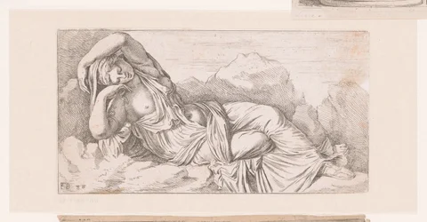 Staty av liggande Cleopatra Antika statyer av Rom (serietitel)