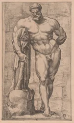 Farnese Hercules, framifrån [skylt 2]