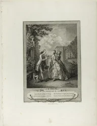 Kvällspromenad, från Monument du Costume Physique et Moral de la fin du Dix-huitième siècle