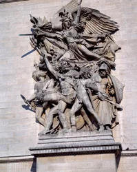 Marseillaise från Triumfbågen i Paris. Skulptur av Francois Rude (1784 - 1855)