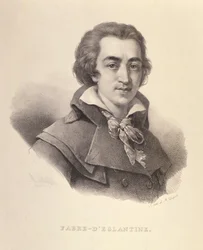 Porträtt av Fabre dEglantine (1750-94), 1825
