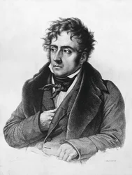 Porträtt av Francois-Rene, vicomte de Chateaubriand (1768-1848), fransk författare, politiker, diplomat och historiker