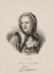 Porträtt av Maria Leszczyńska