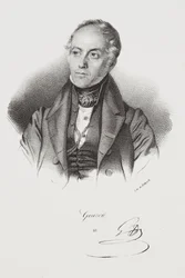 Porträtt av politikern François Pierre Guillaume Guizot
