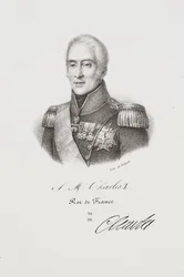 Porträtt av kung Karl X