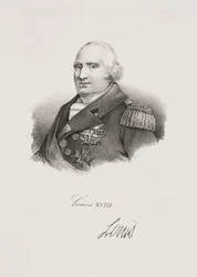 Porträtt av kung Ludvig XVIII