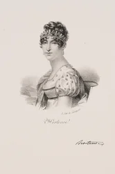 Porträtt av drottning Hortense Eugénie Cécile de Beauharnais