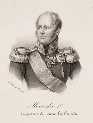 Porträtt av tsar Alexander I av Ryssland