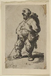 En man som gör vatten, 1700-talet.