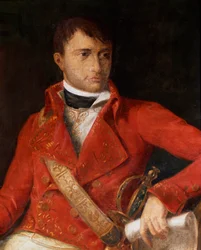 Porträtt av Napoleon I Bonaparte (1769-1821) i uniform av den första konsulen. Målning tillskriven Francois Xavier Fabre (1766-1837) Milano, Museo del Risorgimento