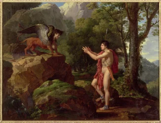 Oidipus och sfinxen, omkring 1806-08