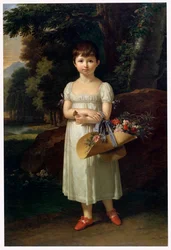 Porträtt av Amelia Oginski, sent 1700-tal eller tidigt 1800-tal