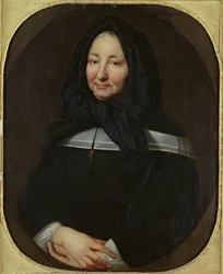 Porträtt av Madame Marie Bonneau de Miramion (1629-96) ca 1690