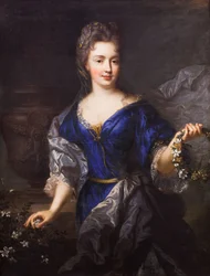 Porträtt av Marie-Anne de Bourbon,prinsessa av Conti,1690 (olja på duk)