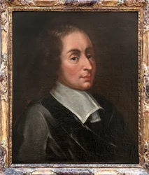 Porträtt av Blaise Pascal - Porträtt av Blaise Pascal av François II Quesnel (1637-1699) - Clermont-Ferrand