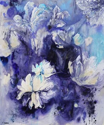 Indigoblå blommor