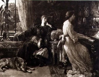Memories, graverad av Herbert T. Dicksee (1862-1942) utgiven av C.E. Clifford & Co.