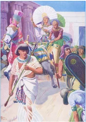 Joseph the ruler, från The Bible Picture Book utgiven av Thomas Nelson, c.1950