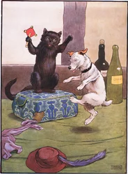 Hon gick till frisören för att köpa en peruk till honom, när hon kom tillbaka dansade han en jigg, 1930-talet