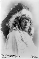 Red Tomahawk, Sitting Bulls baneman, cirka 1890-1910
