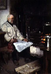 Vinter (olja på duk)