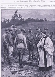Hämndens ed, illustration från After Pretoria: The Guerilla War, 1902