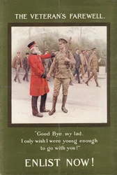 "Veteranens farväl" (litho)
