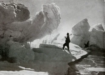 Tryckisblock nära Discovery Bluff, c1911, 1913