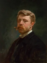 Självporträtt av Frank Duveneck