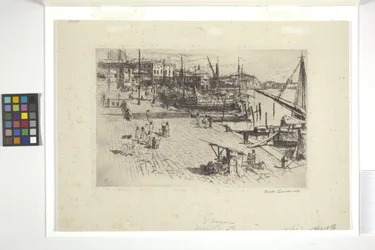 Riva Degli Schiavoni (Plåt 1) (bläck)