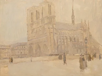 Notre Dame på vintern, n.d.