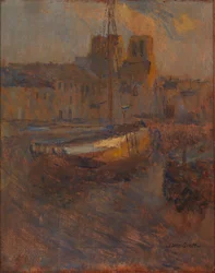 Fartyg vid Anchor, Cherbourg nr. II, n.d.