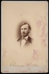 Porträtt av Chauncey Wiltse 1834-1894, 1875-1876.