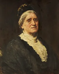 Miss Rachel Harvey från Shirehampton (olja på duk)