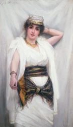 Yoletta 1888 (olja på panel)